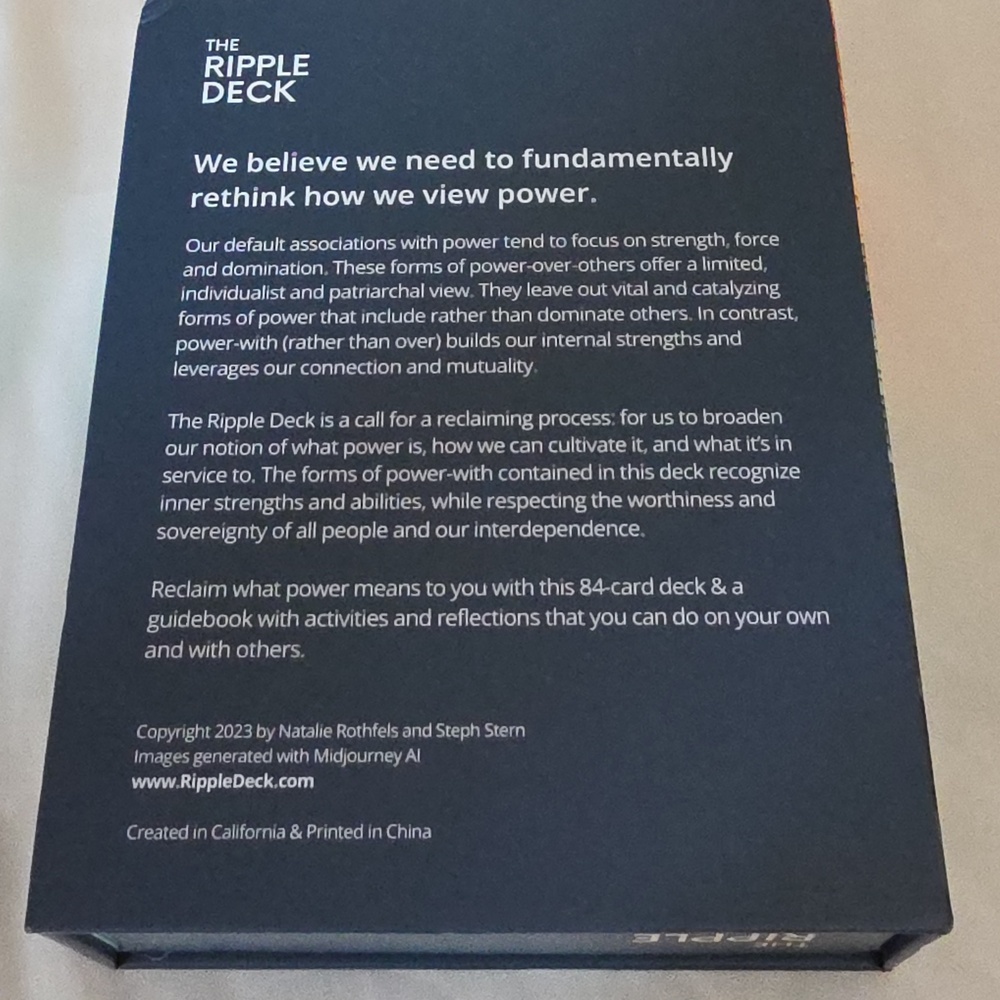 The Ripple Deck Cards & Guidebook - Multicolor Wave Design - Picture 3 of 3